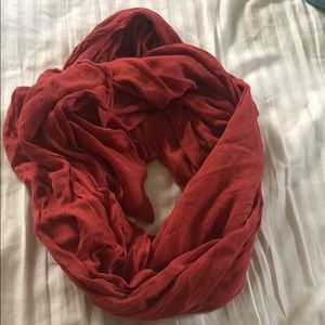 Beautiful coral color scarf